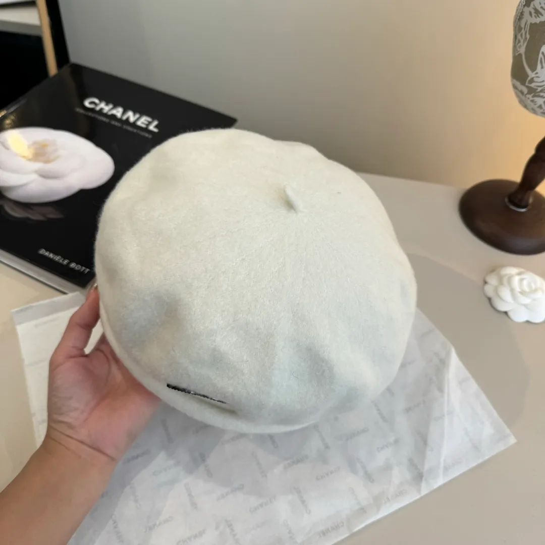 🉐180¥ Chanel wool beret, pumpkin hat, 100% wool🦙 fabric, head circumference 57cm