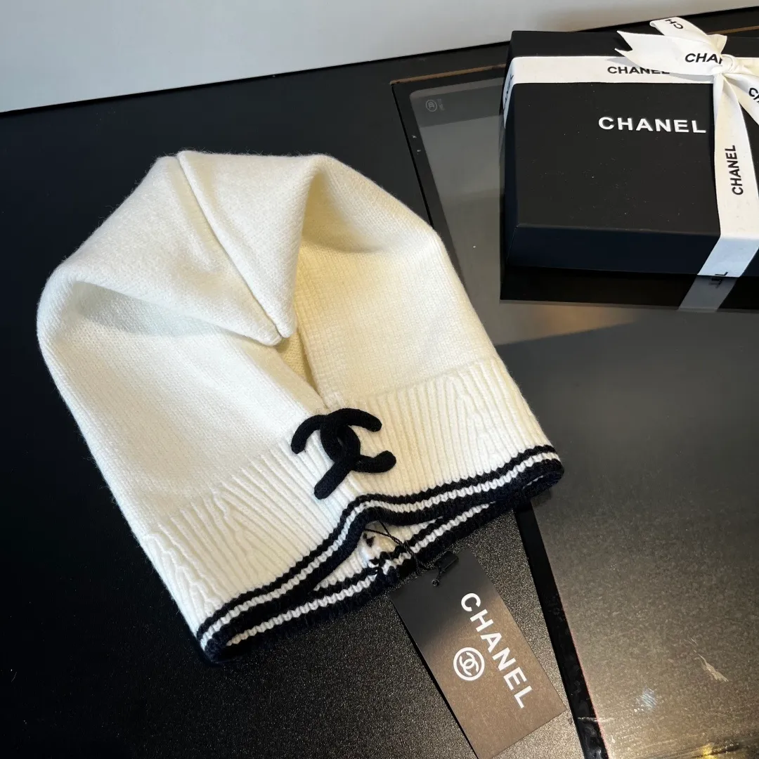 💰70¥ Chanel pullover woolen hat, dual-purpose hat and scarf, very cost-effective