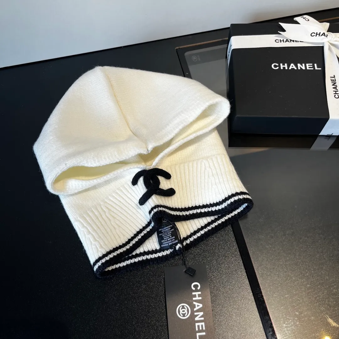 💰70¥ Chanel pullover woolen hat, dual-purpose hat and scarf, very cost-effective