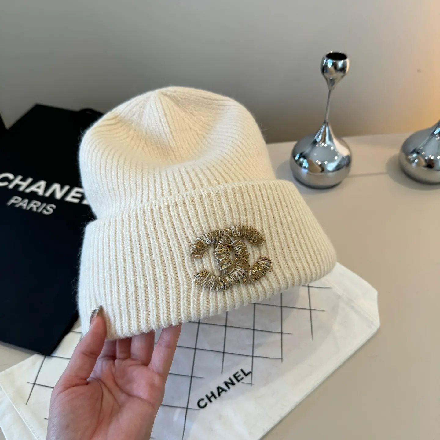 💰90¥ Chanel new style wool hat, thickened fabric
