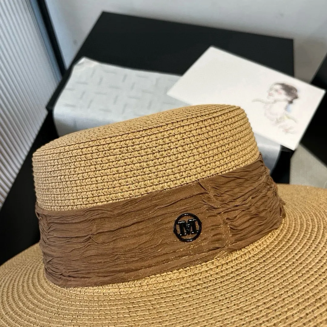 💰110¥ Chanel's new double M flat hat, sunshade hat, head circumference 57cm