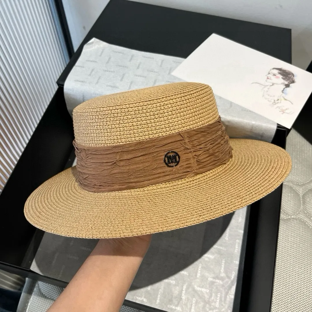 💰110¥ Chanel's new double M flat hat, sunshade hat, head circumference 57cm