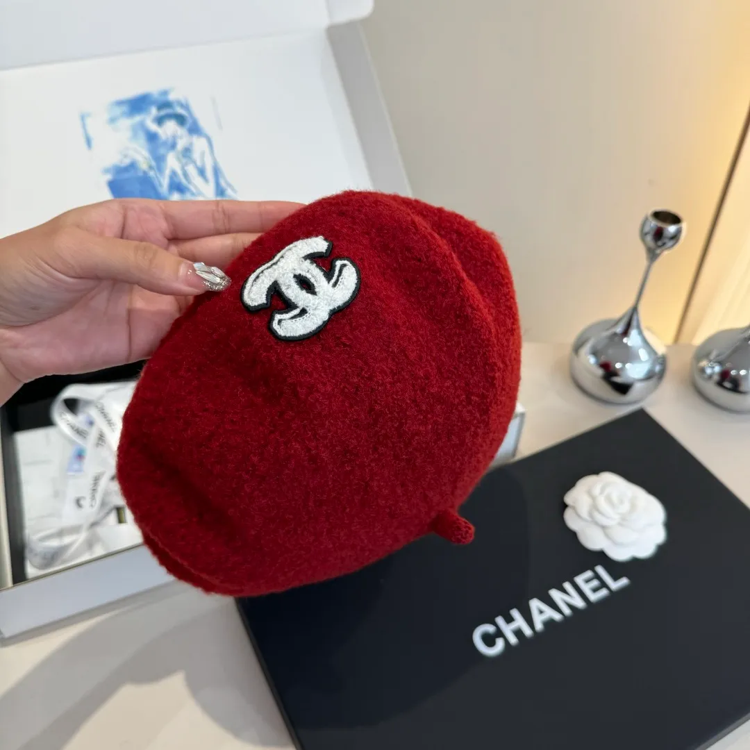 🉐180¥ Chanel wool beret, pumpkin hat, 100% wool🦙 fabric, head circumference 57cm