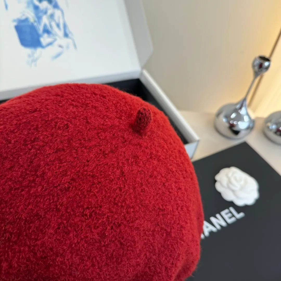 🉐180¥ Chanel wool beret, pumpkin hat, 100% wool🦙 fabric, head circumference 57cm