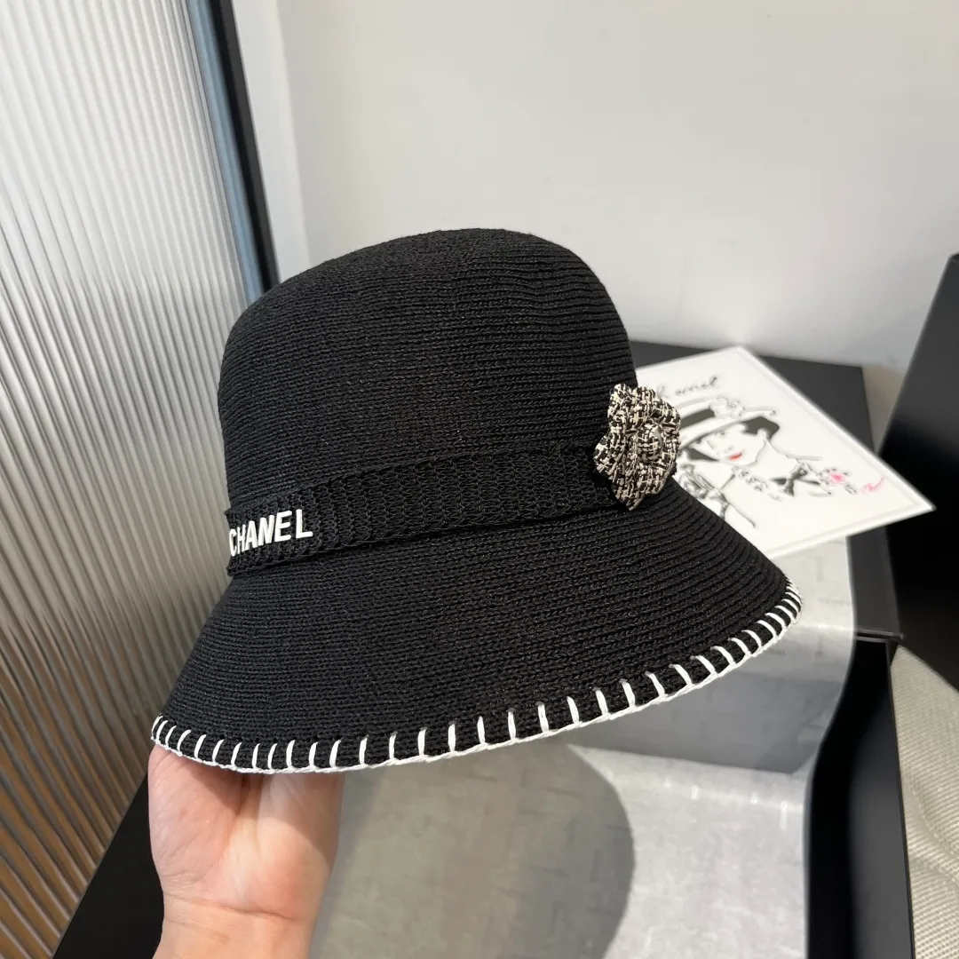 💰130¥ Chanel bucket hat, knitted clutch hat, head circumference 57cm