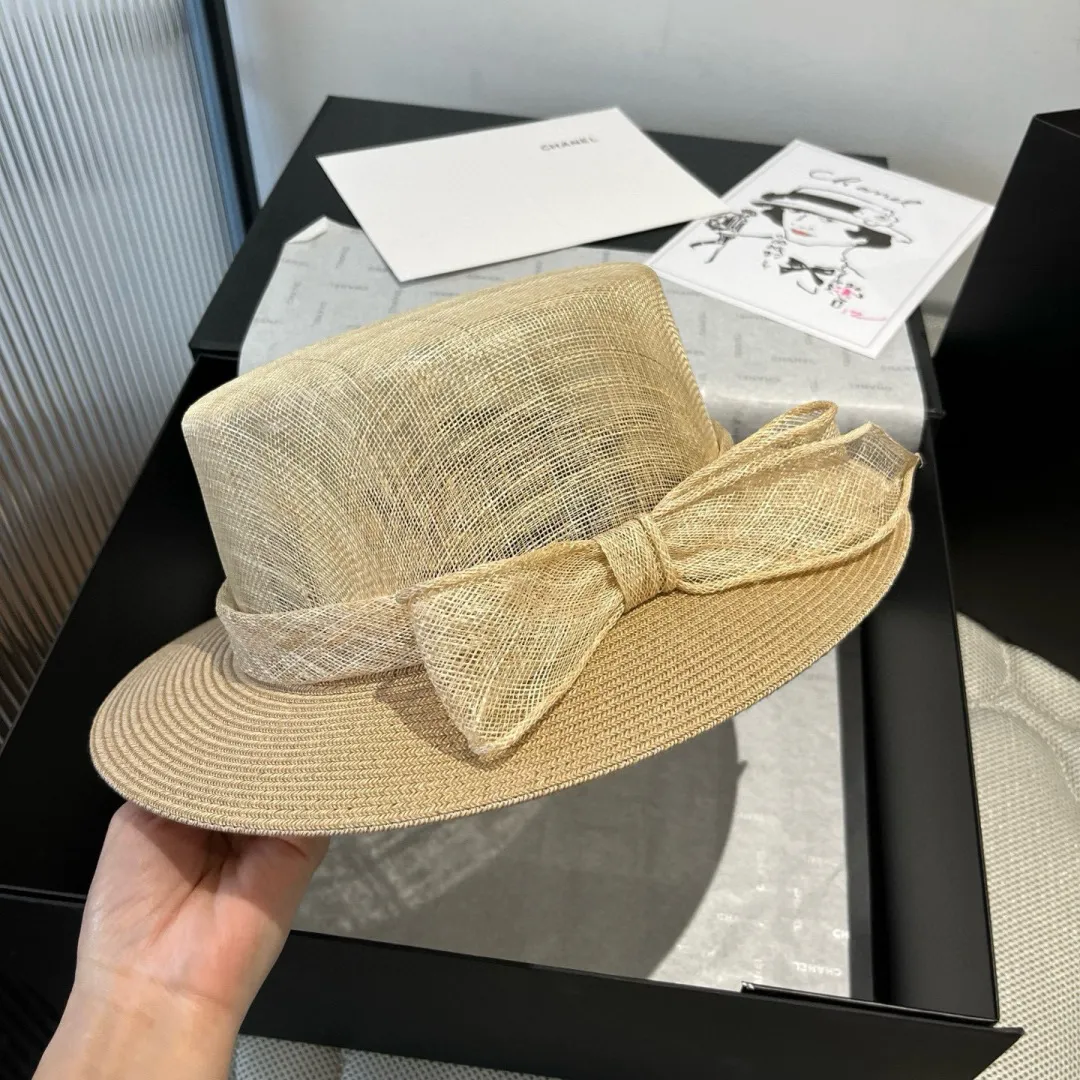 💰220¥ Chanel linen hat, advanced customization, head circumference 57cm