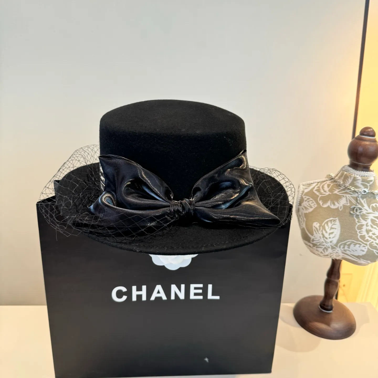 💰190¥ Chanel wool flat top, mesh hat, 100% wool🦙fabric% head circumference 57cm