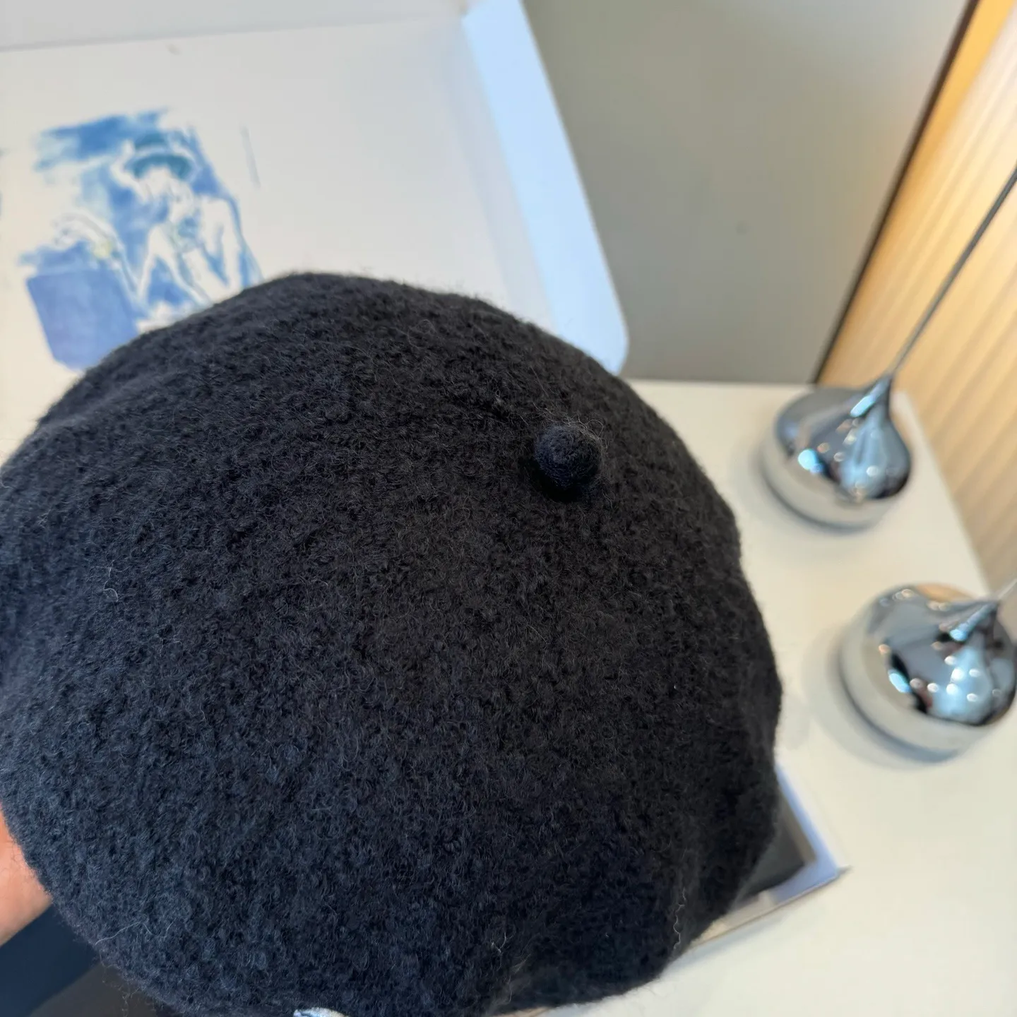 💰100¥ Chanel new cashmere beret, head circumference 57cm