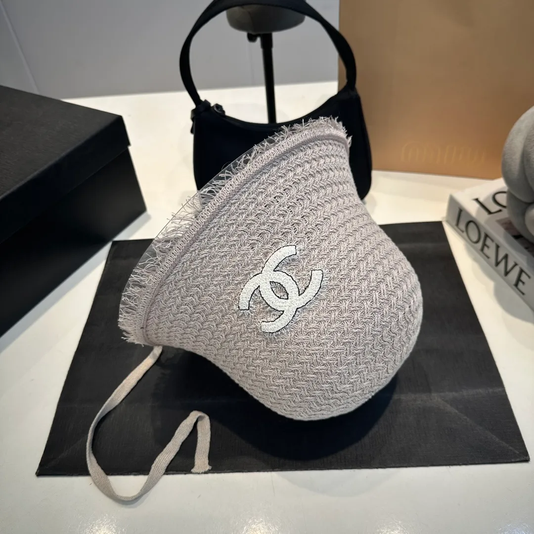 P60 Chanel sunshade bucket hat, foldable, head circumference 57cm