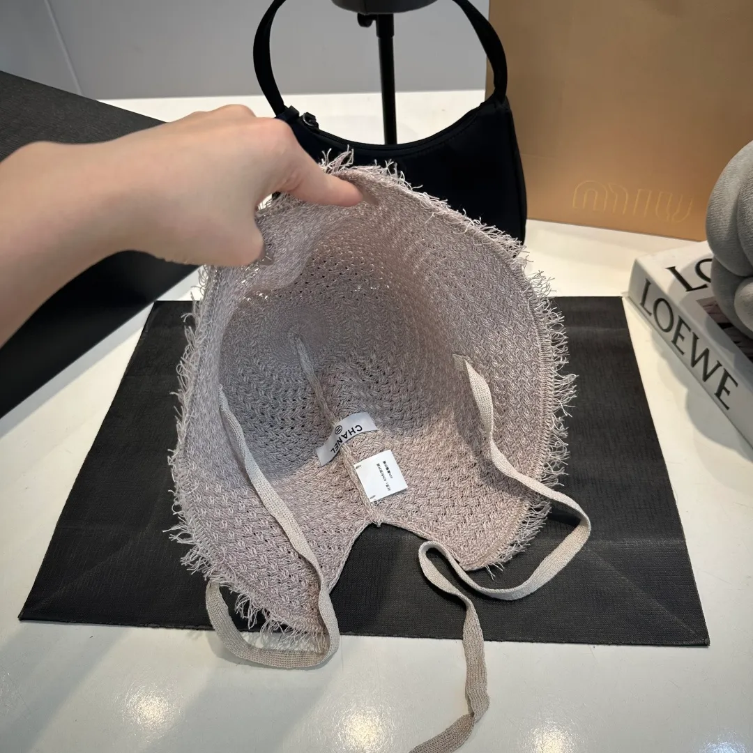 P60 Chanel sunshade bucket hat, foldable, head circumference 57cm