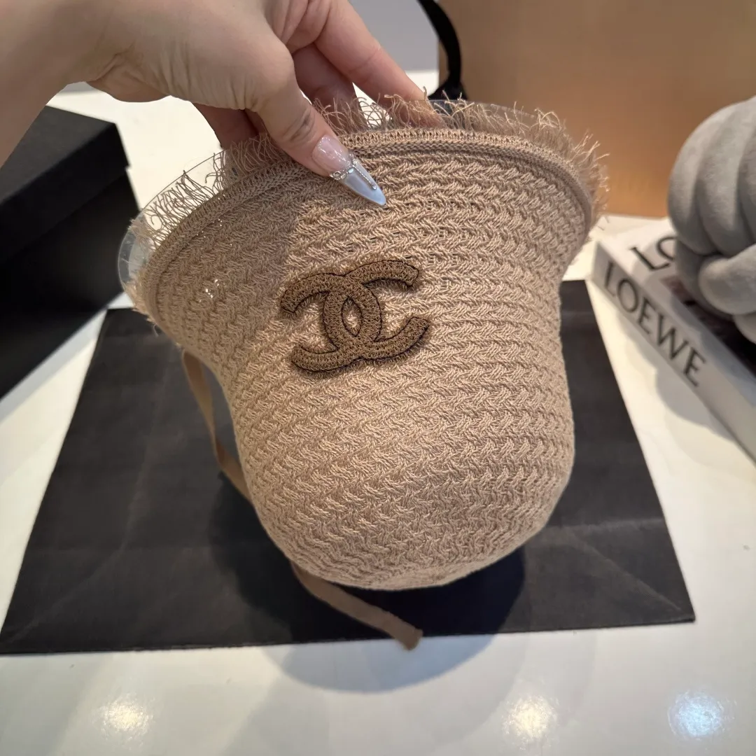 P60 Chanel sunshade bucket hat, foldable, head circumference 57cm