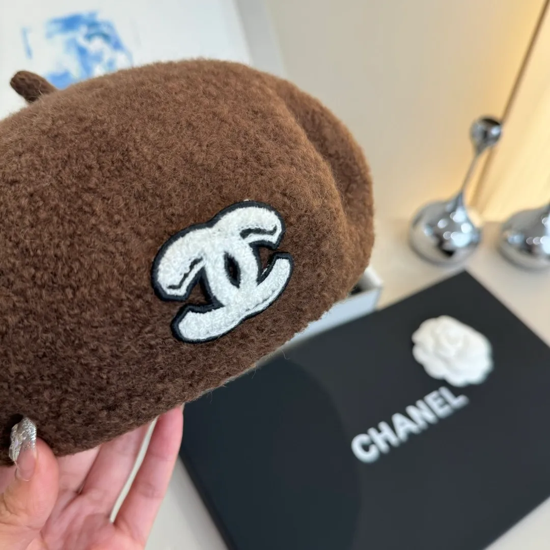🉐180¥ Chanel wool beret, pumpkin hat, 100% wool🦙 fabric, head circumference 57cm