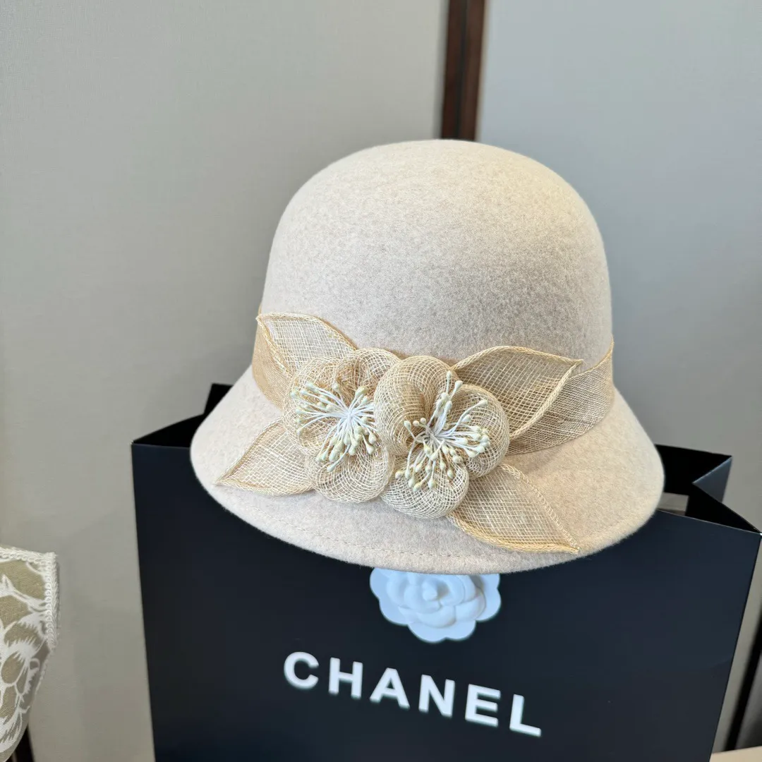 💰240¥ Chanel imported linen yarn hat, advanced customization, head circumference 57cm