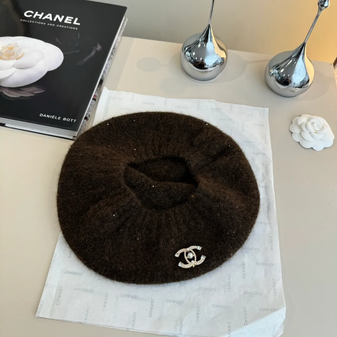 💰100¥ Chanel wool beret, knitted beret, versatile style