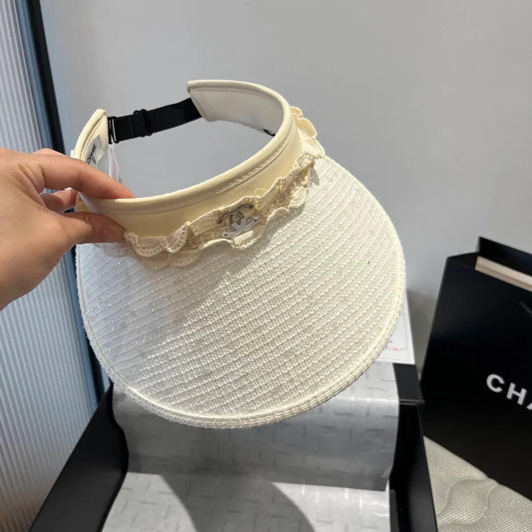 💰100¥ Chanel Chanel empty top sun hat, headband sun hat, head circumference 57cm