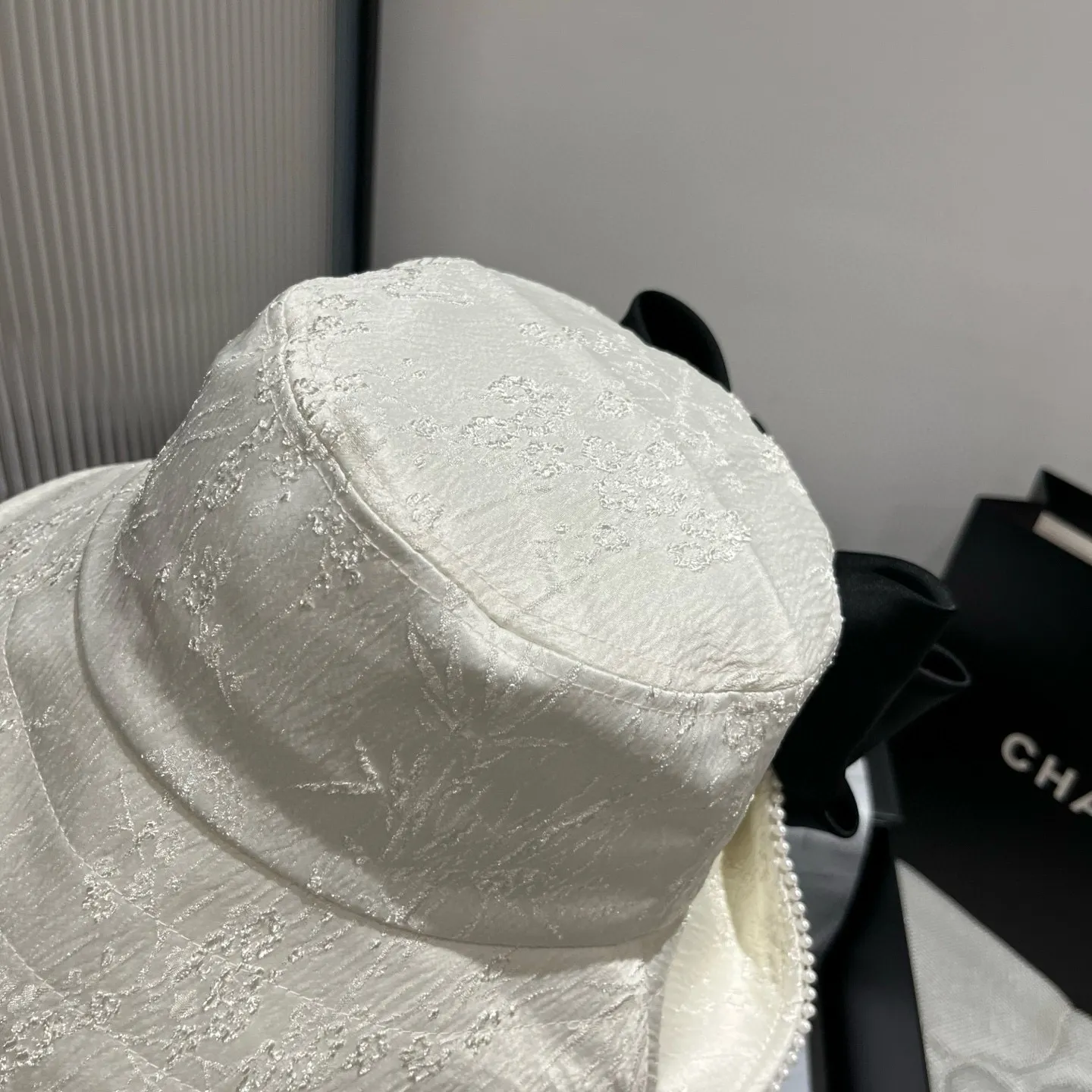 💰130¥ Chanel Chanel high-end bow bucket hat, sun hat, spring and autumn new style, head circumference 57cm