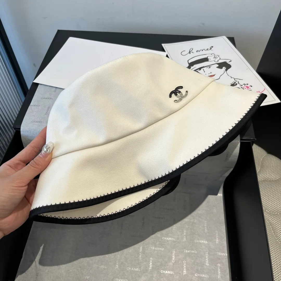 💰100¥ Chanel bow bucket hat, ladylike style, head circumference 57cm