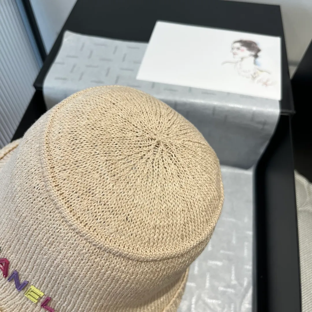 💰80¥ Chanel knitted bucket hat, small top hat, head circumference 57cm