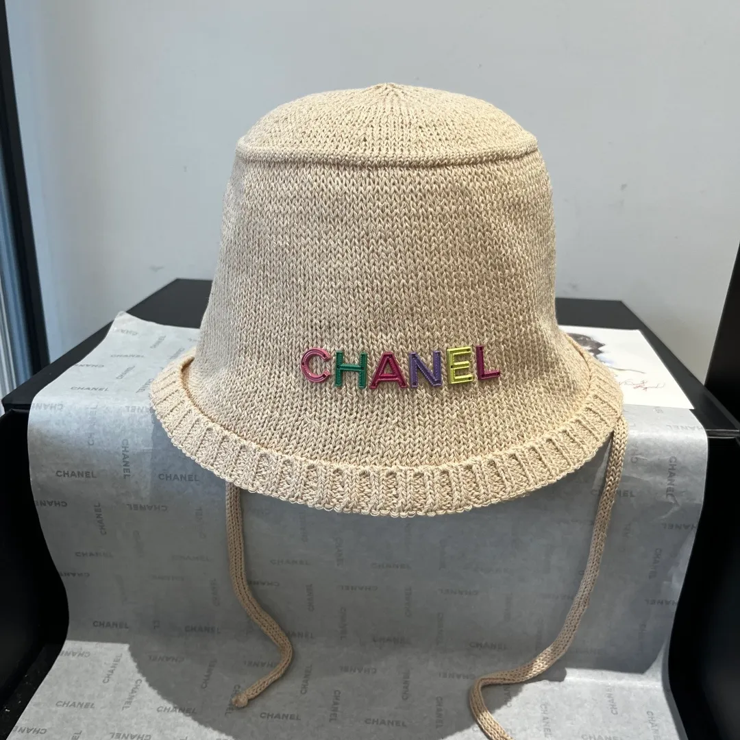 💰80¥ Chanel knitted bucket hat, small top hat, head circumference 57cm