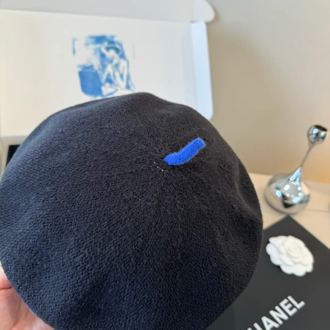 💰100¥ Chanel wool beret, 100% wool fabric,