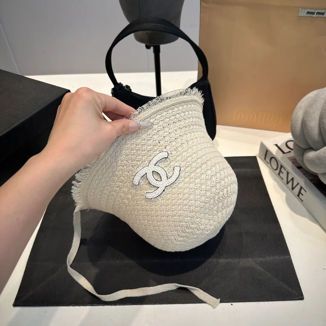 P60 Chanel sunshade bucket hat, foldable, head circumference 57cm