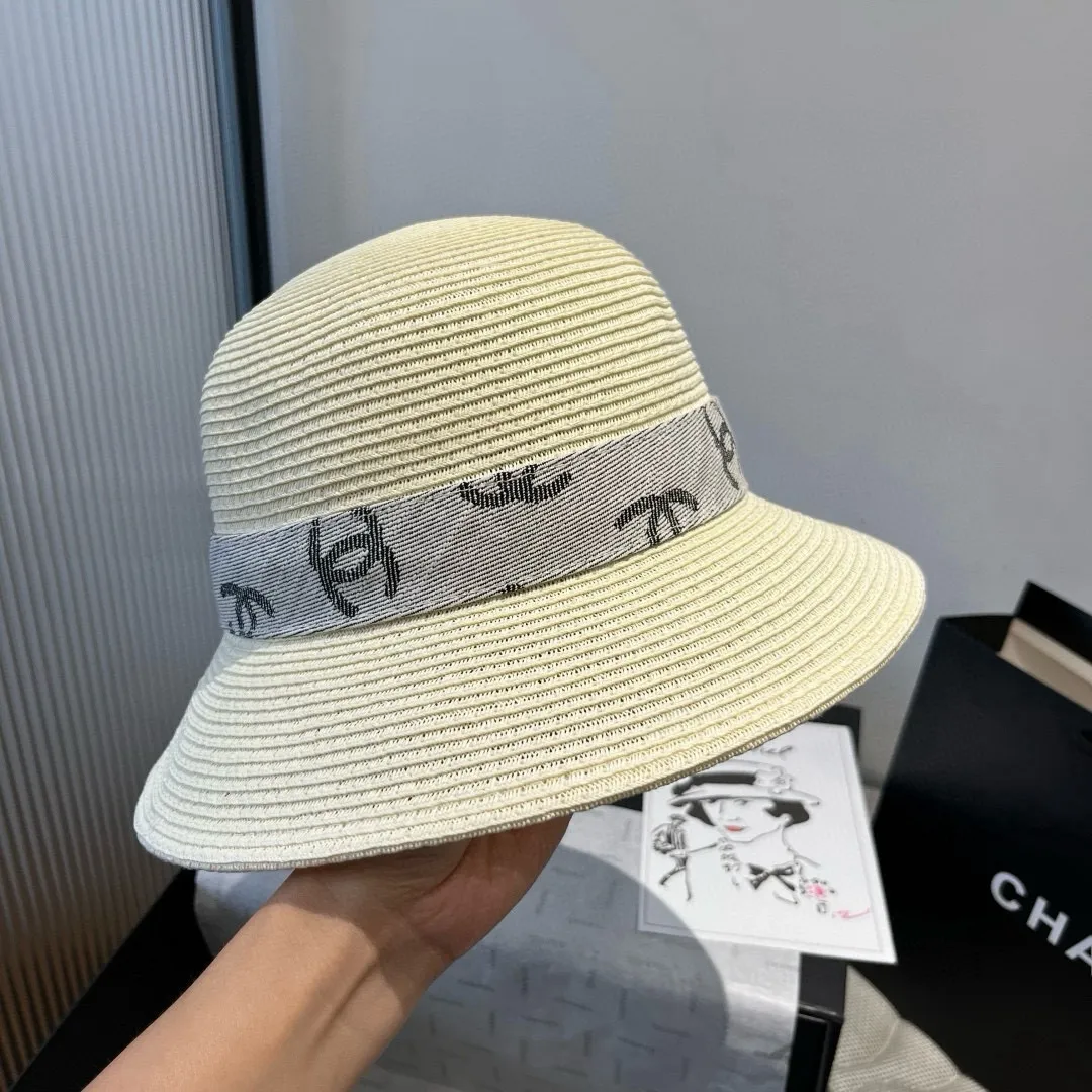 💰130¥ Chanel straw hat, advanced customization, head circumference 57cm.