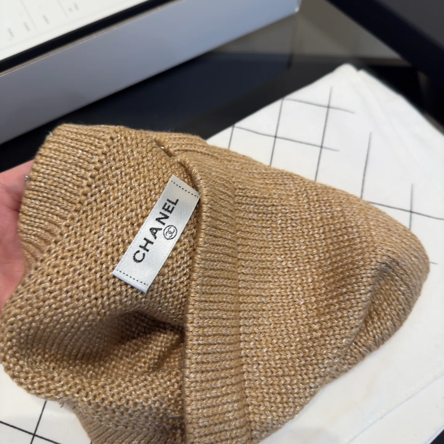 💰110¥ Chanel new knitted bucket hat, head circumference 57cm
