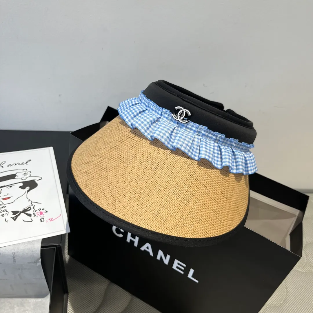 💰100¥ Chanel empty top sun hat