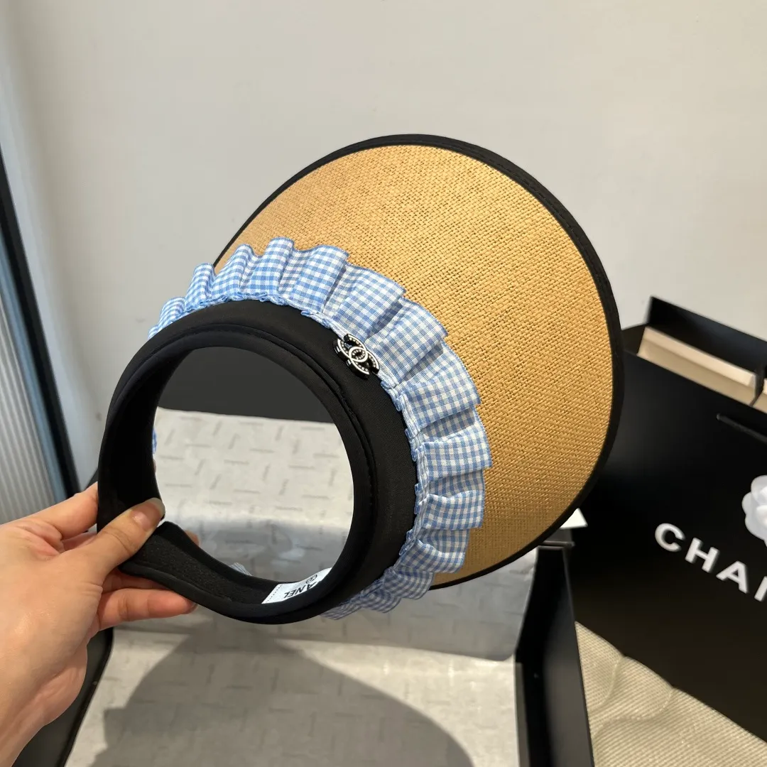 💰100¥ Chanel empty top sun hat