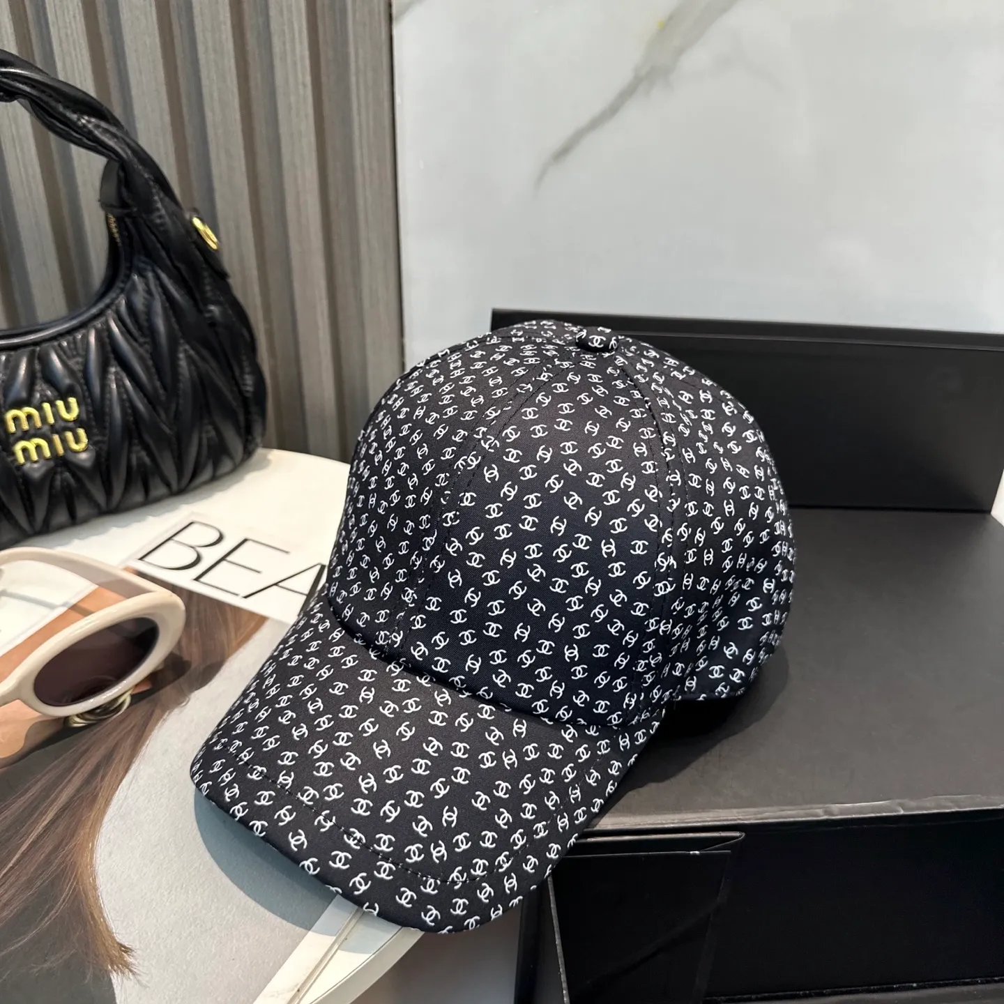 P66 CHANEL】New jacquard logo bucket hat 🧢New model shipped, big brand style is super easy to match, hurry up and get it