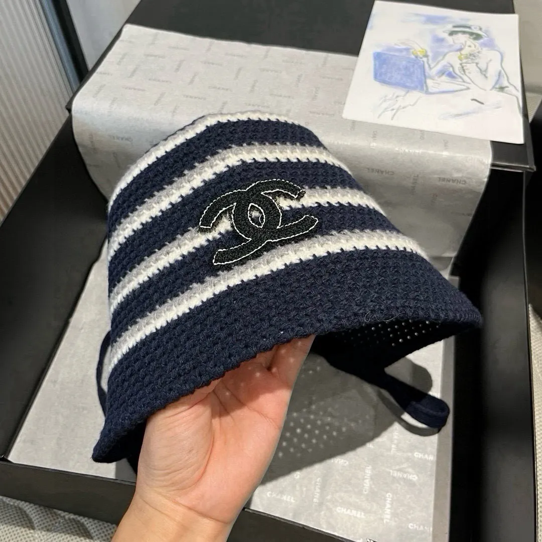 💰90¥ Chanel new knitted bucket hat, head circumference 57cm