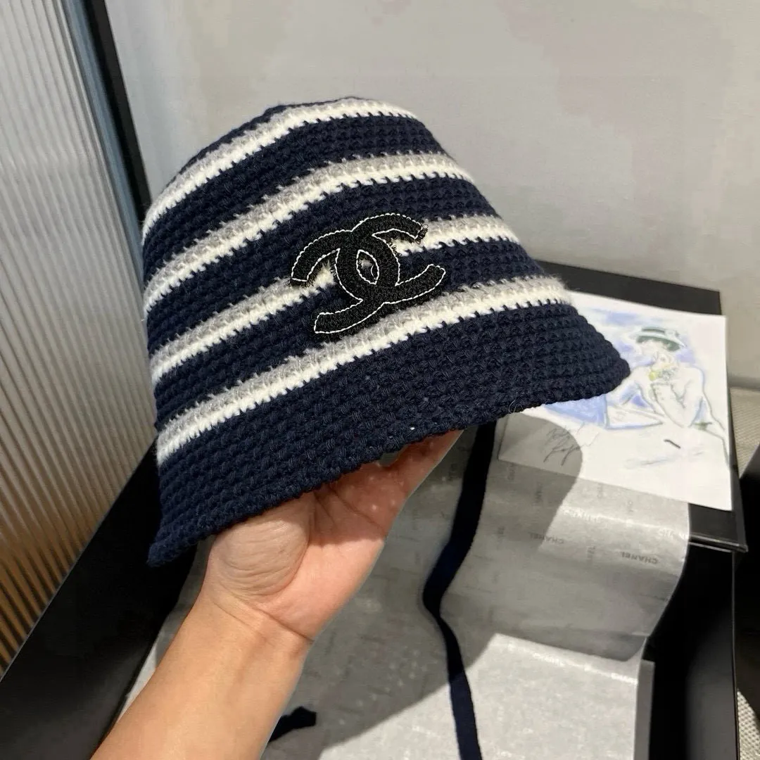 💰90¥ Chanel new knitted bucket hat, head circumference 57cm