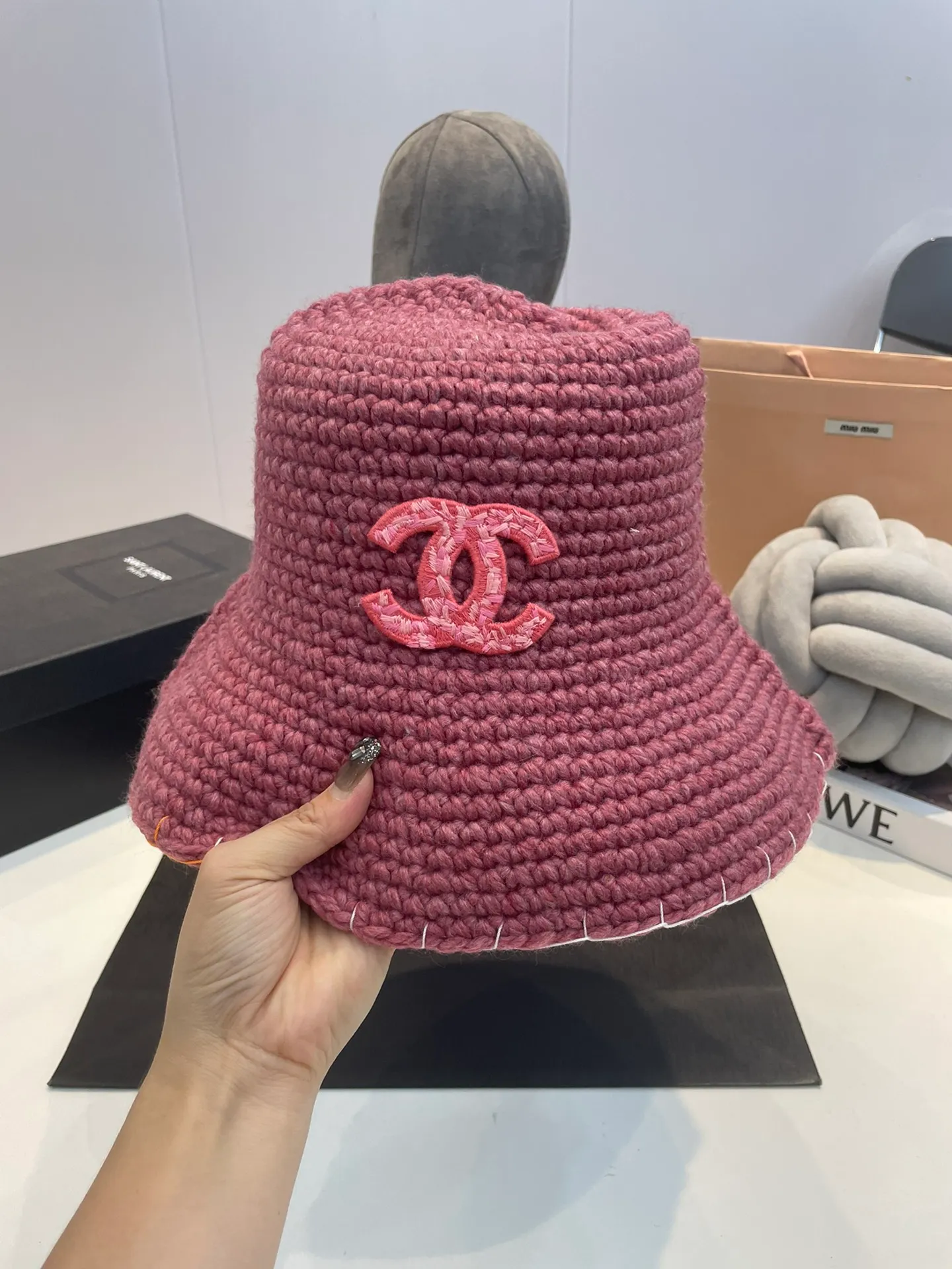 P60 Chanel cloth hat, new autumn and winter fisherman hat, claw sun hat, head circumference 57cm