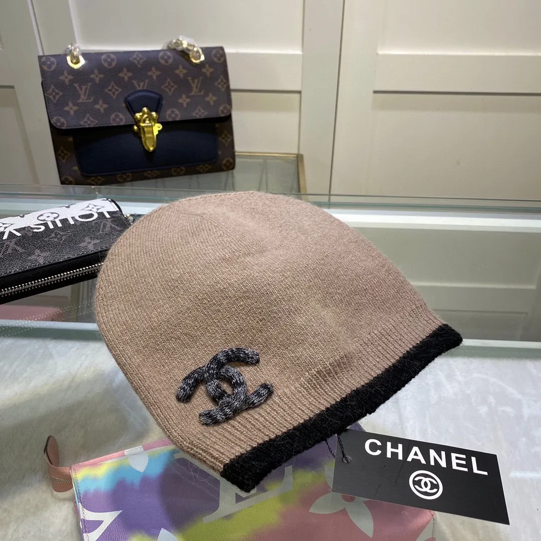P60 comes with dust bag🌺【CHANEL】Official website classic style, 70% wool, 30% rabbit fur knitted hat! Xiaohongshu, recommended by major internet celebrities! Thicker and warmer, fashionable and popular🌸First-class texture, the best brand for keeping warm in autumn and winter, order now, limited quantity available