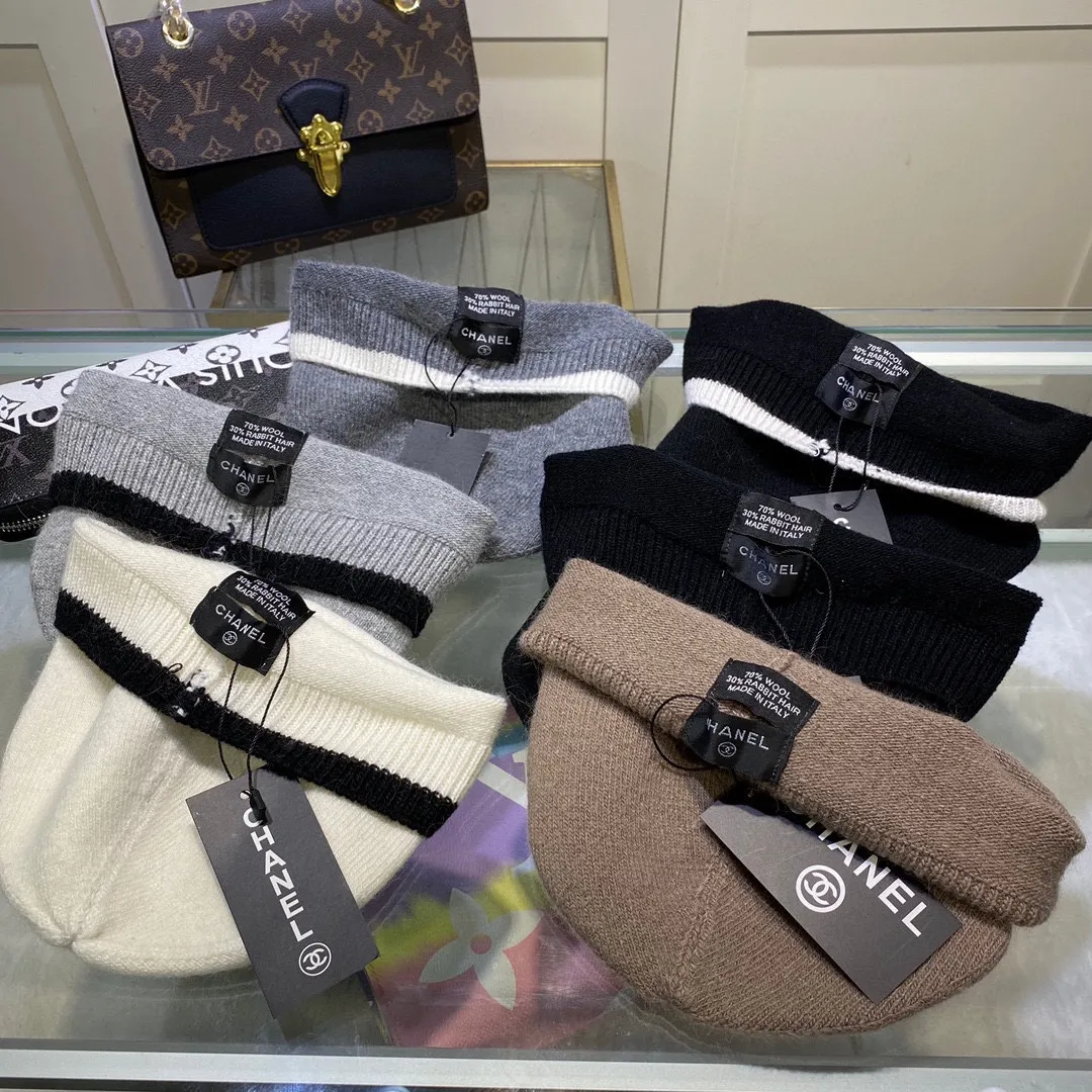 P60 comes with dust bag🌺【CHANEL】Official website classic style, 70% wool, 30% rabbit fur knitted hat! Xiaohongshu, recommended by major internet celebrities! Thicker and warmer, fashionable and popular🌸First-class texture, the best brand for keeping warm in autumn and winter, order now, limited quantity available