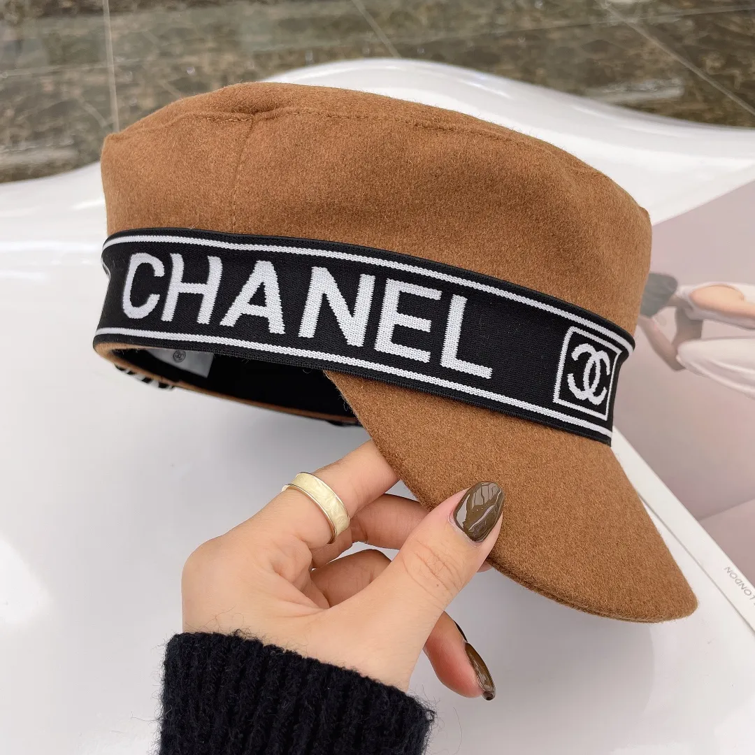 P80💛 Comes with dust bag [CHANEL Chanel] 2021 autumn and winter new wool military hat, new model is on the shelves, super easy to match, hurry up and get it