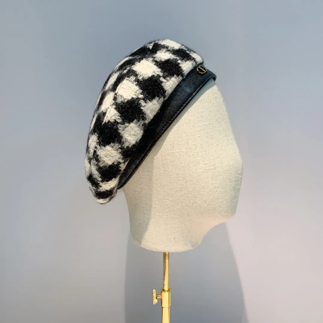 P60 Chanel wool beret, 100% wool fabric, new autumn and winter beret, head circumference 57cm adjustable