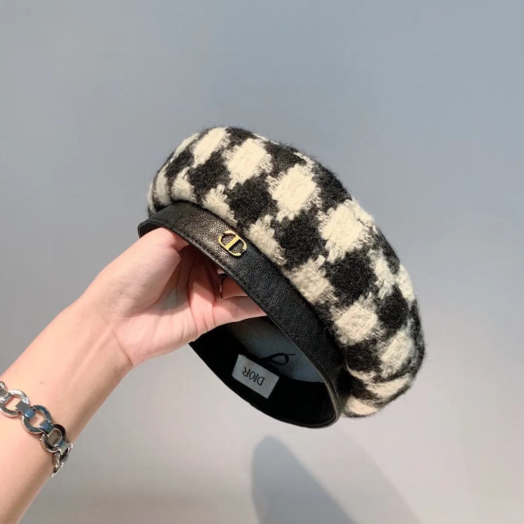 P60 Chanel wool beret, 100% wool fabric, new autumn and winter beret, head circumference 57cm adjustable