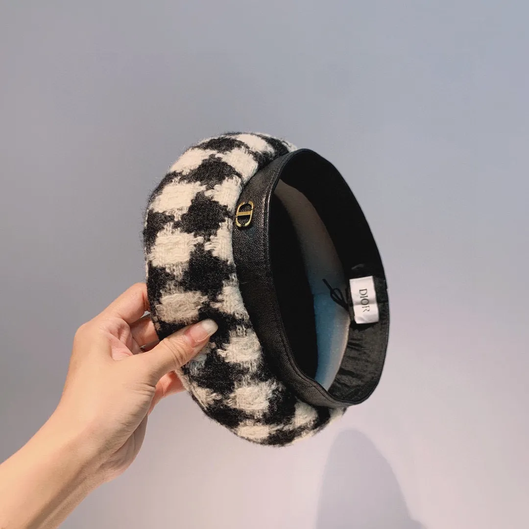 P60 Chanel wool beret, 100% wool fabric, new autumn and winter beret, head circumference 57cm adjustable