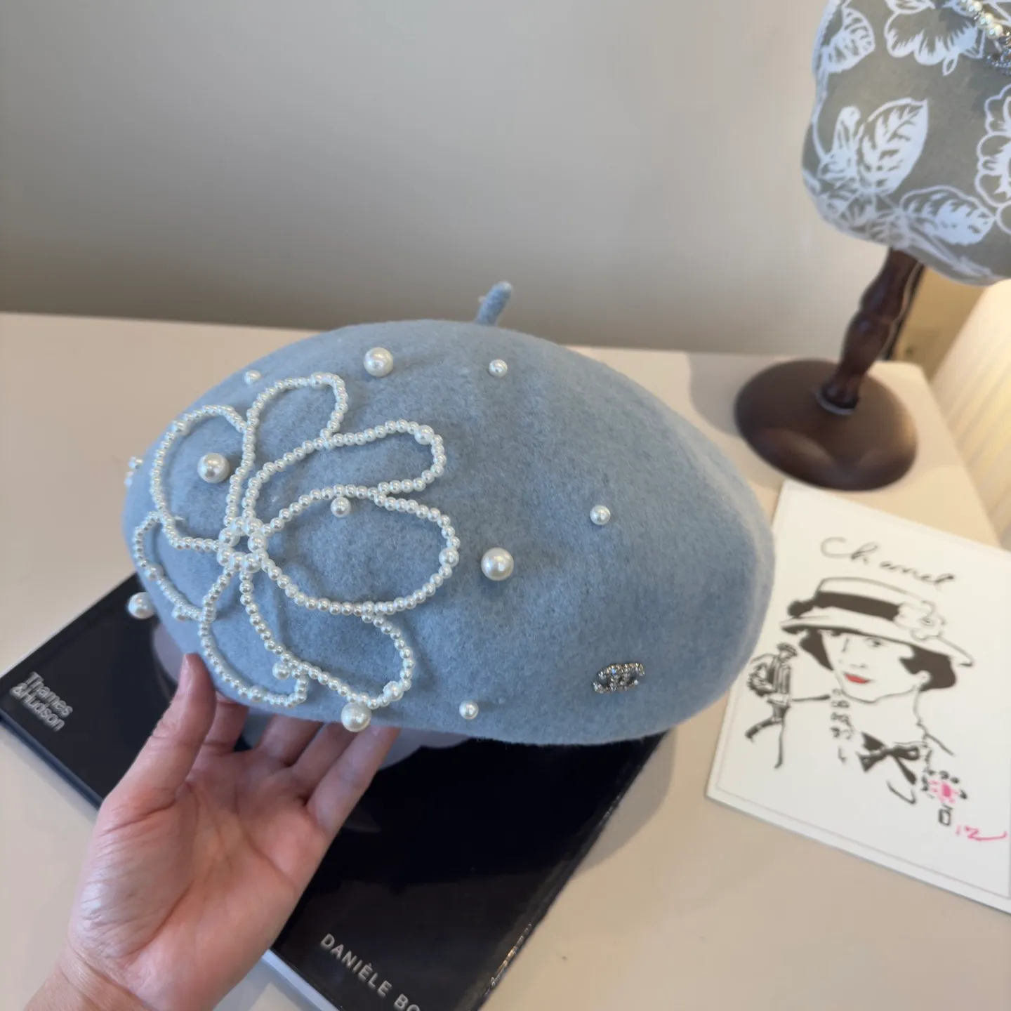 💰130¥ Chanel new wool beret, 100% wool🦙 fabric, head circumference 57cm