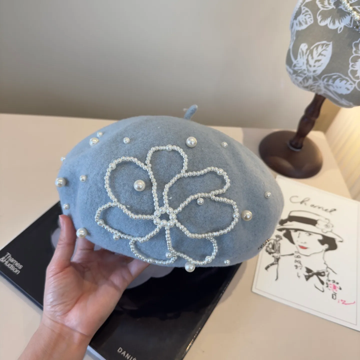 💰130¥ Chanel new wool beret, 100% wool🦙 fabric, head circumference 57cm