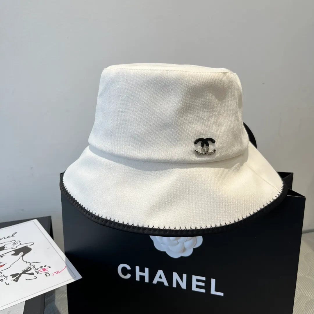 💰100¥ Chanel bow bucket hat, ladylike style, head circumference 57cm