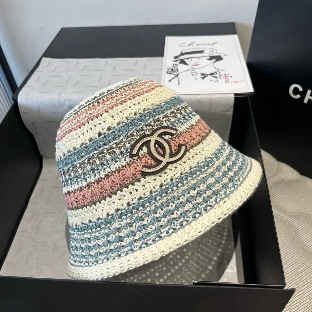 💰100¥ Chanel knitted bucket hat, head circumference 57cm