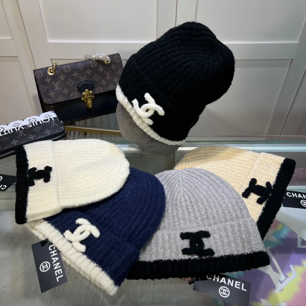 p60💰Chanel CHANEL! Small and popular knitted hat! Xiaohongshu’s new product is released, it’s so 🉑️, high-elastic fabric, classic colors, same style for men and women.