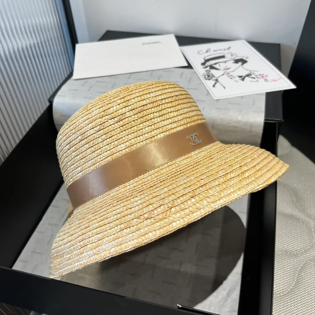💰140¥ Chanel straw hat, lantern hat, head circumference 57cm