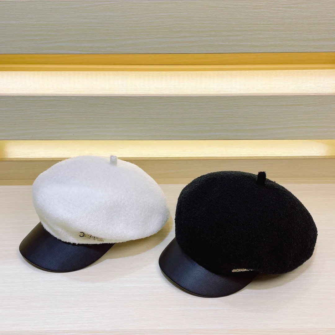P70🔥 Chanel's new autumn and winter custom-made military cap, contrasting color fabric, niche yet high-end! The latest style of Xiaoxiangfeng, a must-have for celebrities