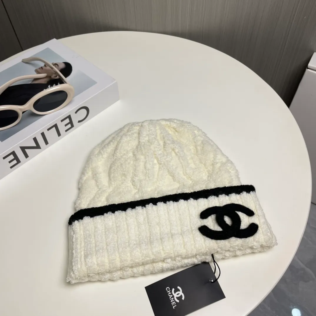 P76 Chanel official website quality Chanel autumn and winter woolen hat recommended by Internet celebrity fashion bloggers, Xiaohongshu's popular style, super soft and comfortable knitted hat with excellent elasticity!