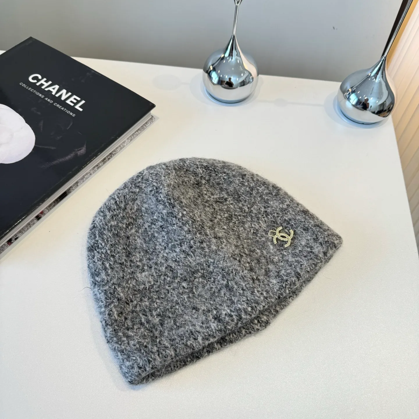 💰100¥ Chanel wool beanie, 100% wool🦙 fabric, head circumference 57cm