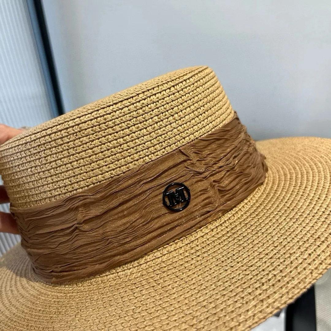 💰110¥ Chanel's new double M flat hat, sunshade hat, head circumference 57cm