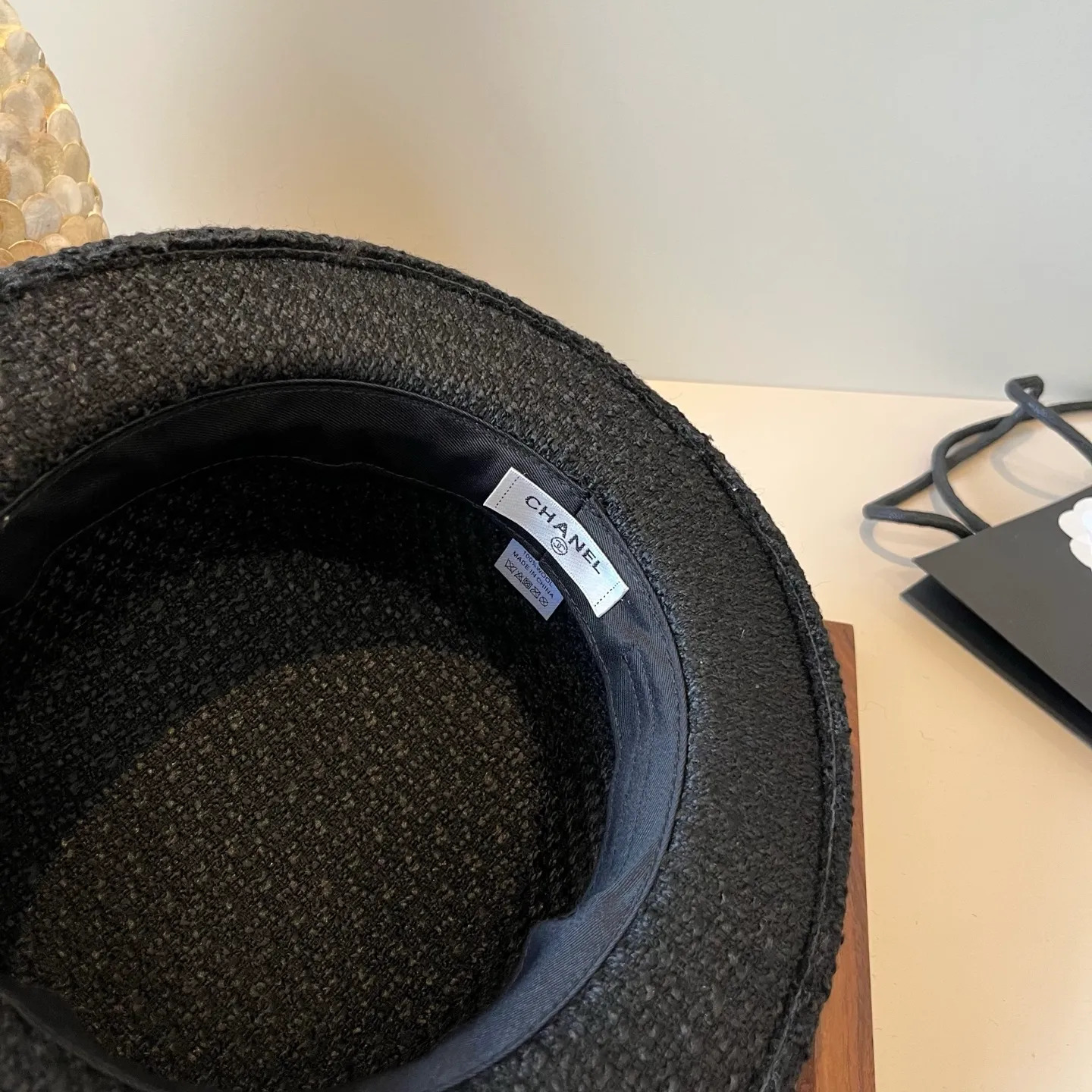 💰170¥ Chanel Chanel classic lady style flat top hat, head circumference 57cm